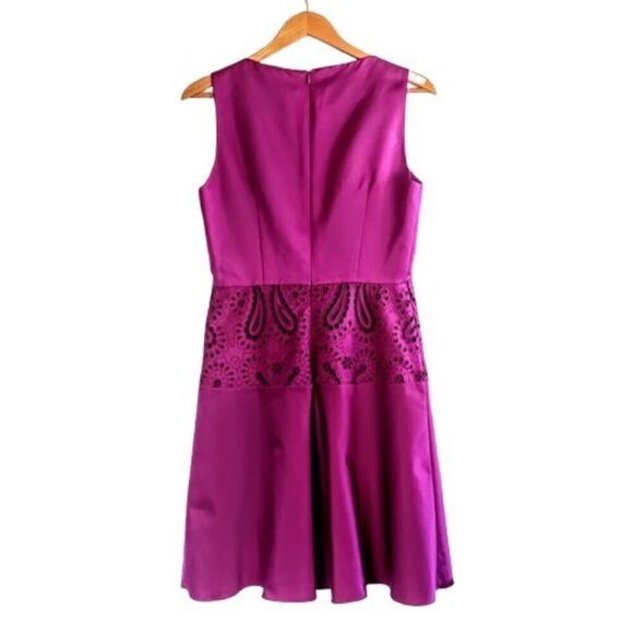 Etro Purple Eyelet Sleeveless Silk Dress NWT - Picture 4 of 10